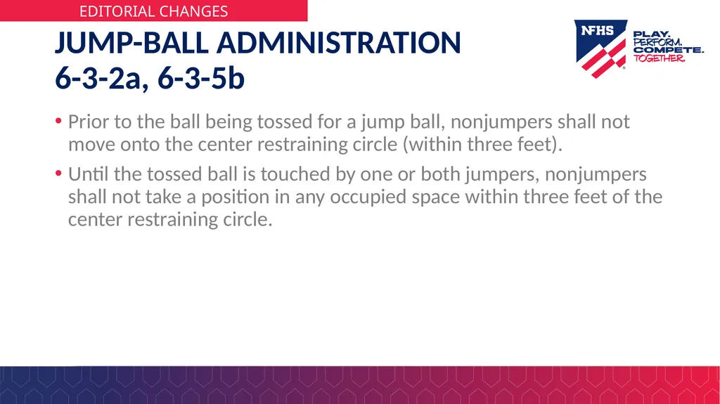 2025-26 NFHS Basketball Rules PowerPoint Rules - slide 16 of 36