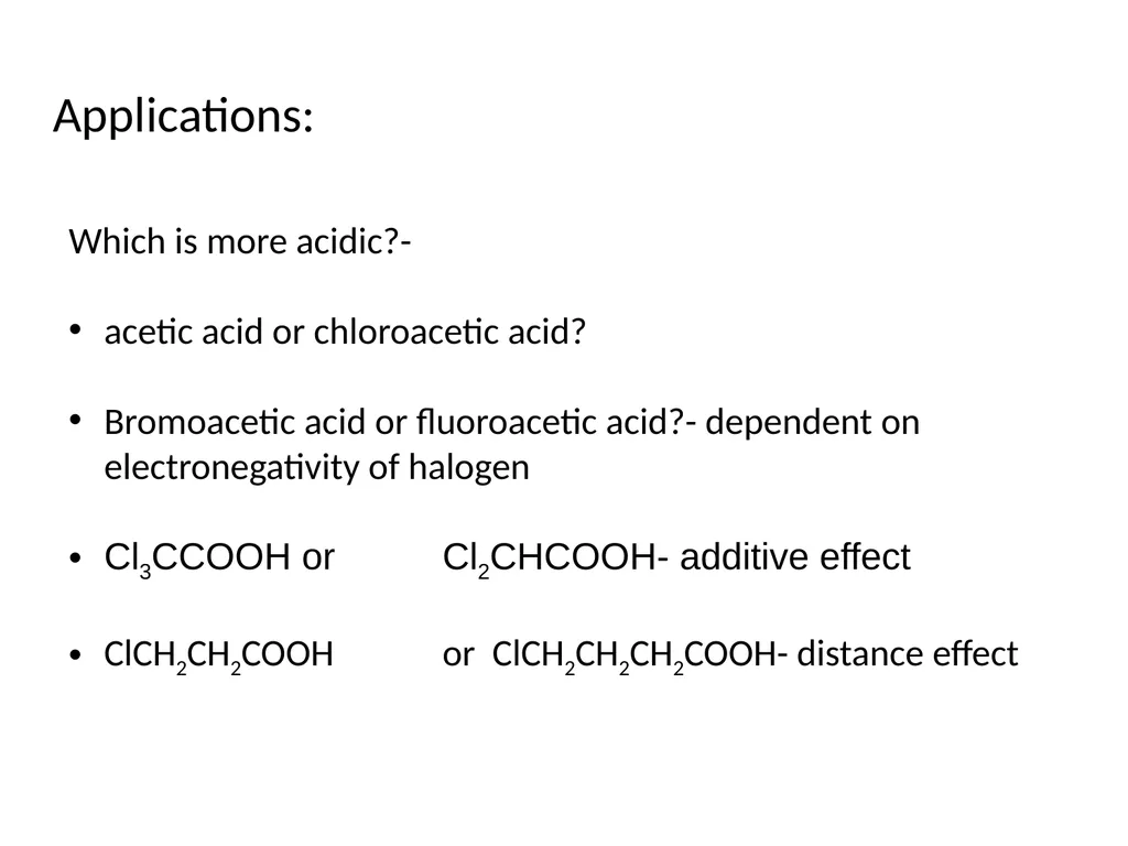 1. Inductive Effect Electronic displacement along - slide 2 of 14