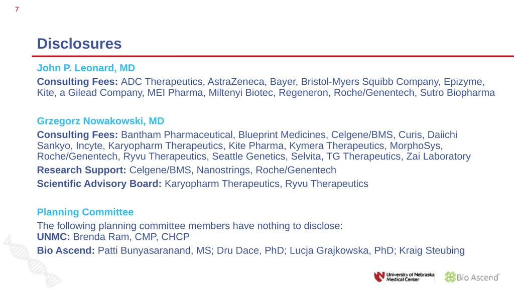 Diffuse Large B-cell Lymphoma November 10, 2021 - slide 7 of 71