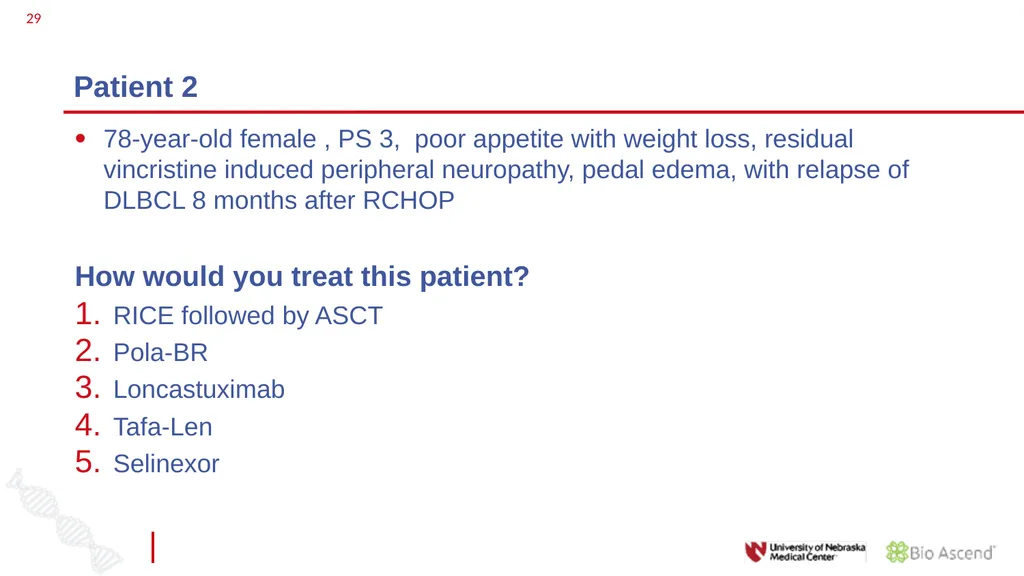 Diffuse Large B-cell Lymphoma November 10, 2021 - slide 28 of 71