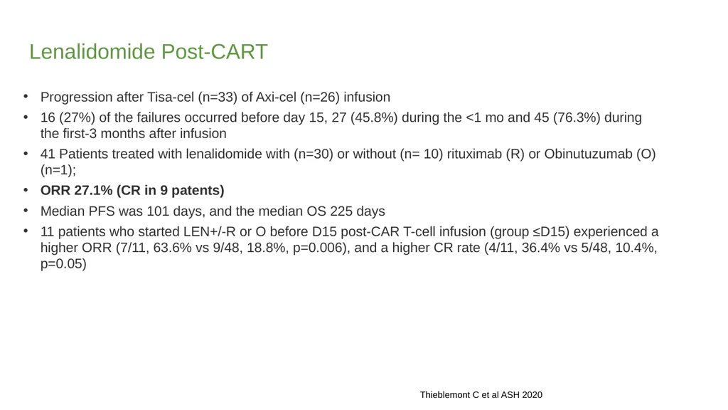 Diffuse Large B-cell Lymphoma November 10, 2021 - slide 60 of 71