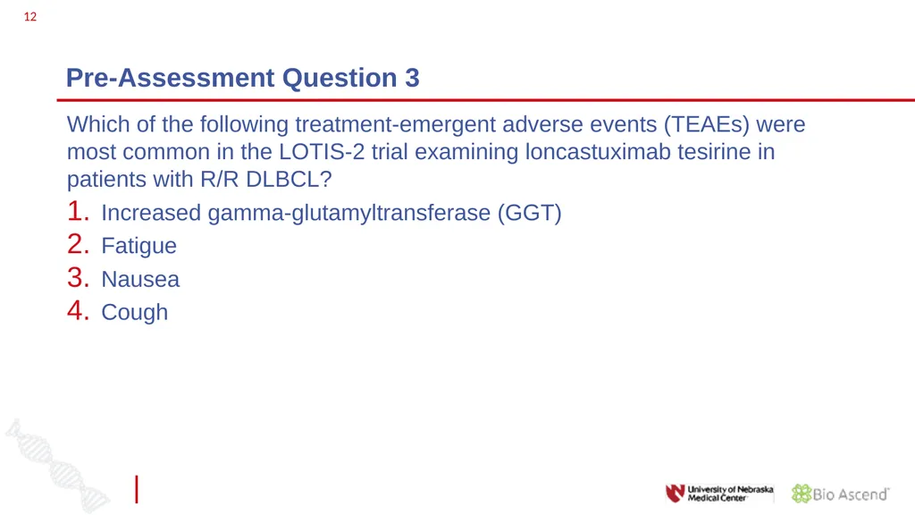 Diffuse Large B-cell Lymphoma November 10, 2021 - slide 12 of 71
