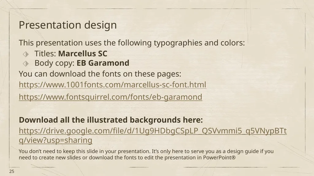 This is your presentation title Instructions for - slide 25 of 39