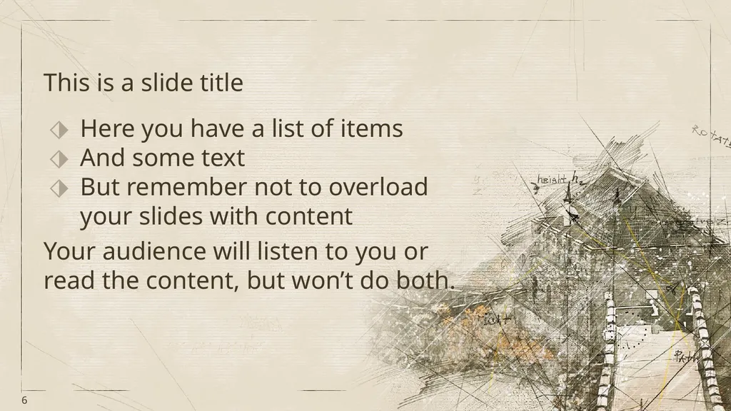 This is your presentation title Instructions for - slide 6 of 39