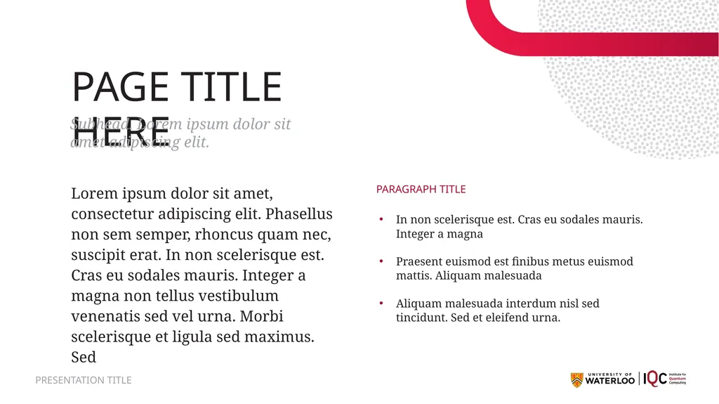 IQC PRESENTATION TEMPLATE This PowerPoint template - slide 11 of 17