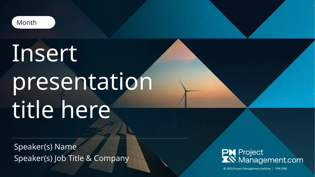 PMI Community Webinar Program Speaker PowerPoint - slide 3 of 22