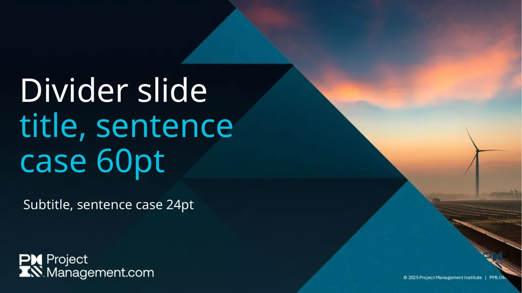PMI Community Webinar Program Speaker PowerPoint - slide 9 of 22