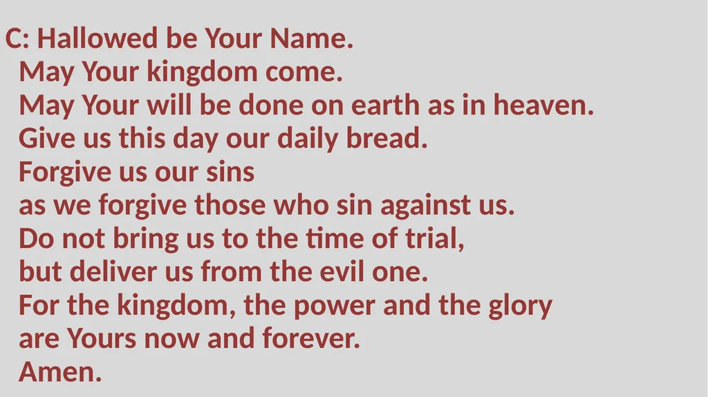 Holy Communion Service Mar Thoma Development - slide 62 of 81