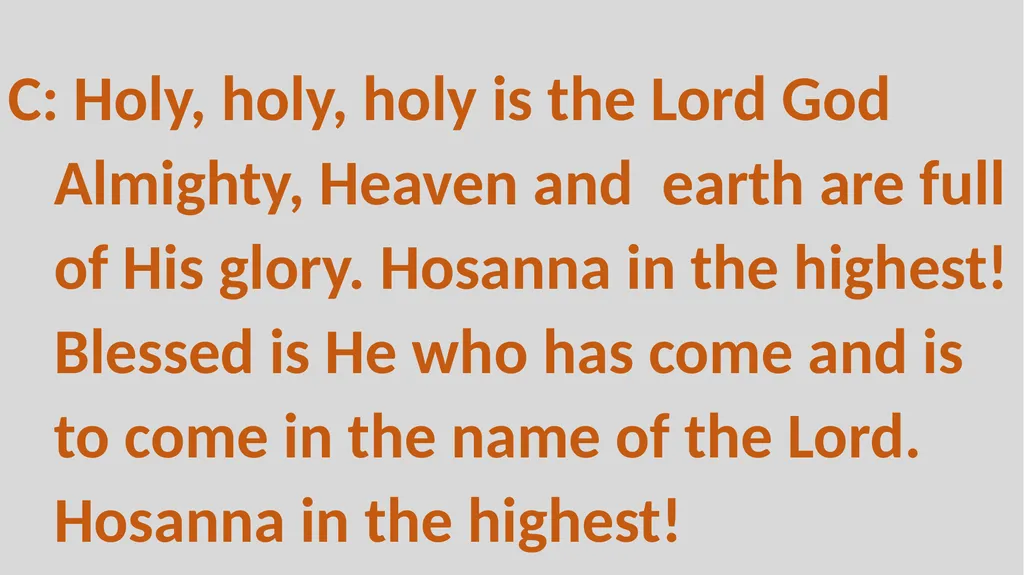 Holy Communion Service Mar Thoma Development - slide 44 of 81