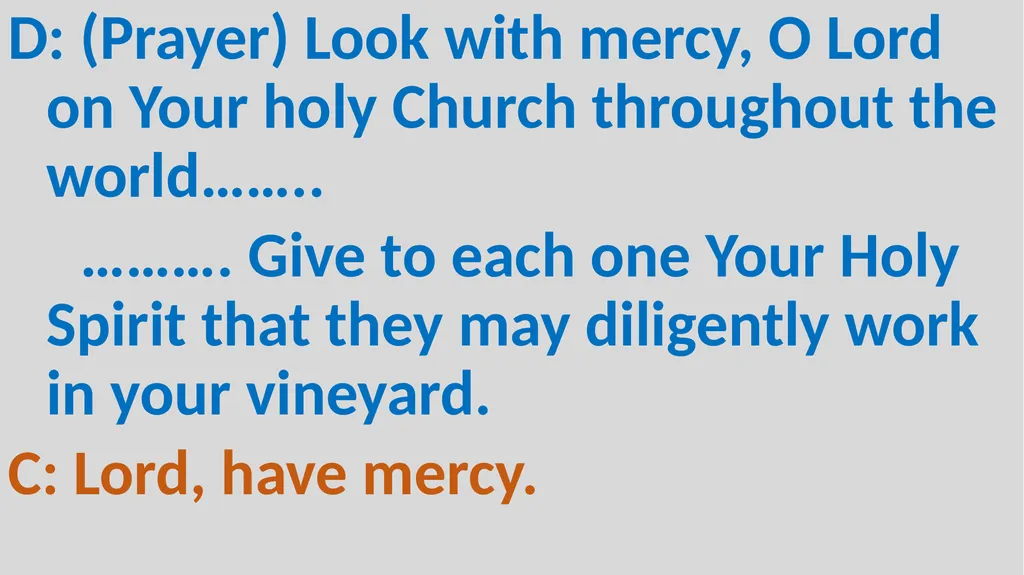 Holy Communion Service Mar Thoma Development - slide 54 of 81