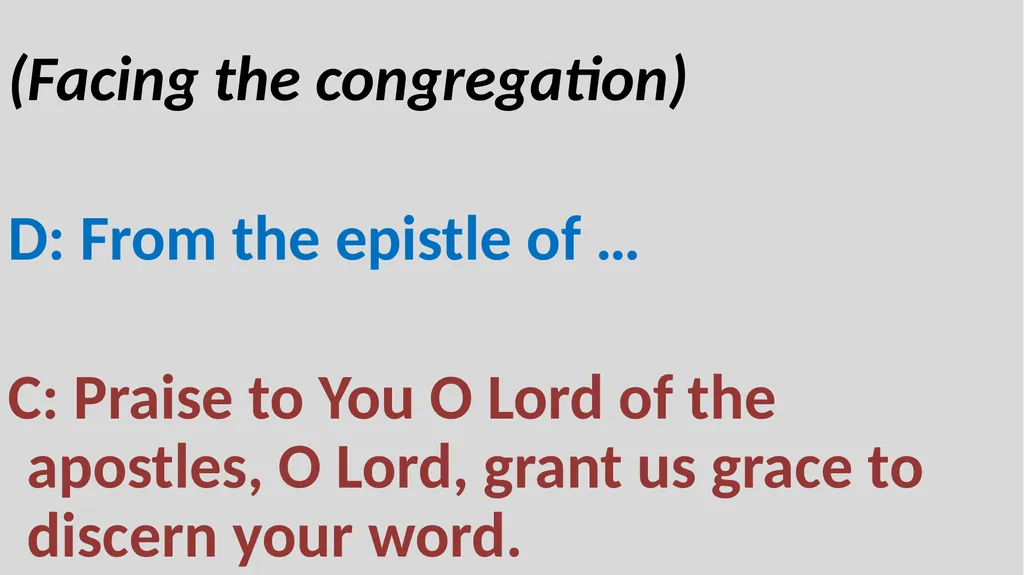 Holy Communion Service Mar Thoma Development - slide 11 of 81