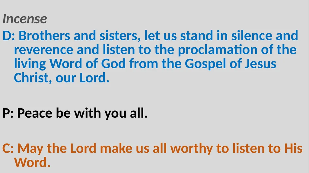 Holy Communion Service Mar Thoma Development - slide 14 of 81