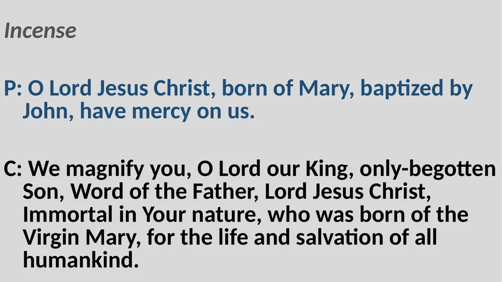 Holy Communion Service Mar Thoma Development - slide 6 of 81