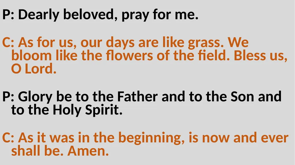 Holy Communion Service Mar Thoma Development - slide 70 of 81