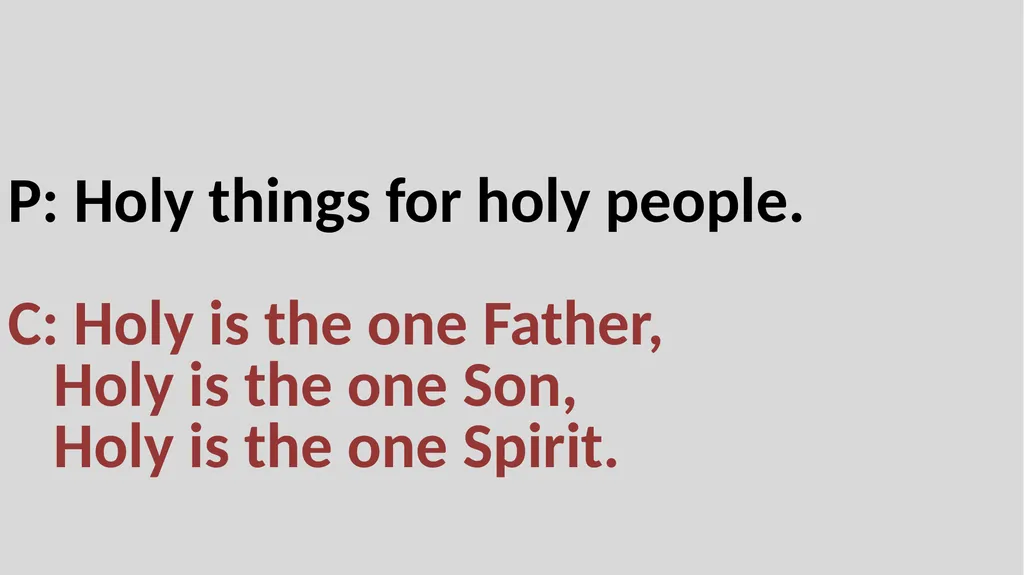 Holy Communion Service Mar Thoma Development - slide 64 of 81