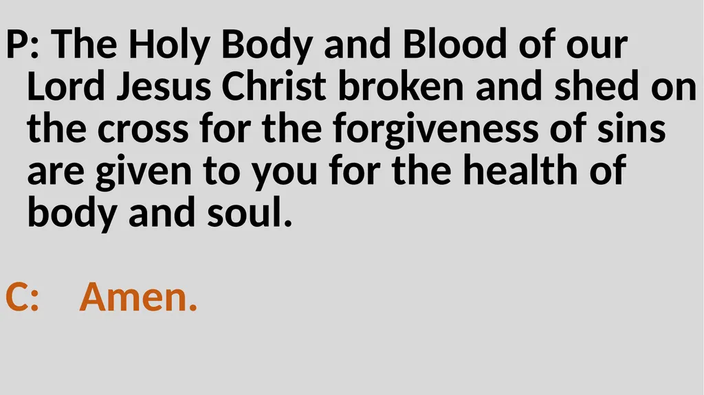 Holy Communion Service Mar Thoma Development - slide 75 of 81