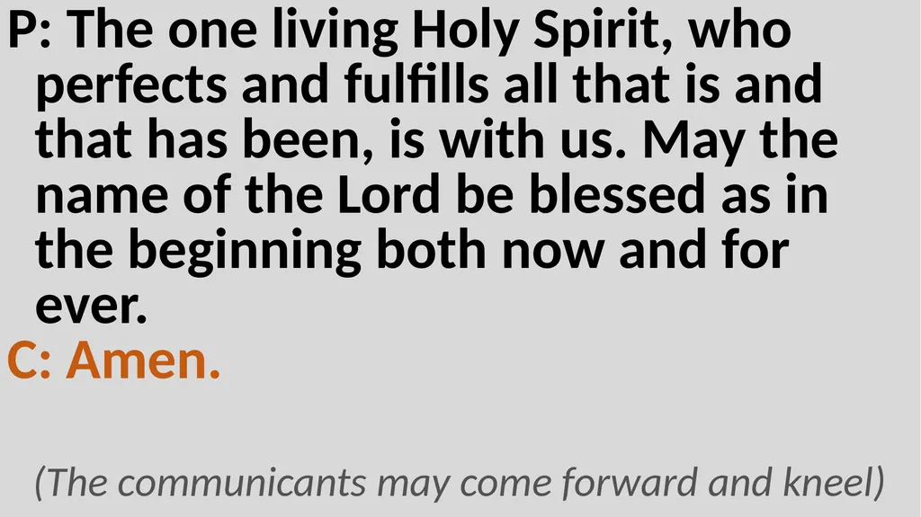 Holy Communion Service Mar Thoma Development - slide 67 of 81