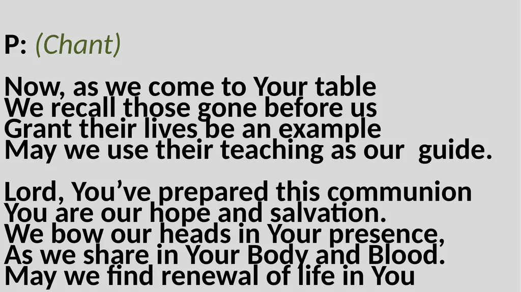 Holy Communion Service Mar Thoma Development - slide 68 of 81