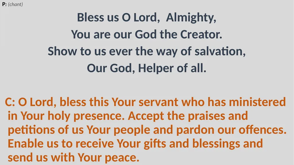 Holy Communion Service Mar Thoma Development - slide 78 of 81