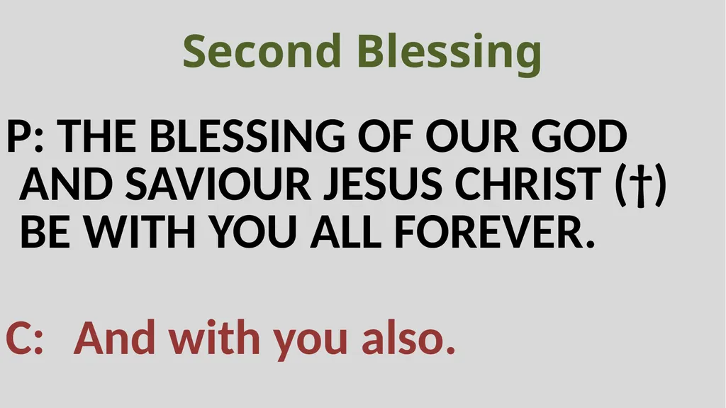 Holy Communion Service Mar Thoma Development - slide 57 of 81