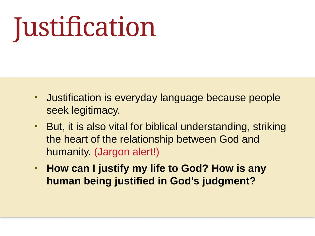 ALL ABOUT Jesus & Justification Jesus WEEK ONE - slide 22 of 57