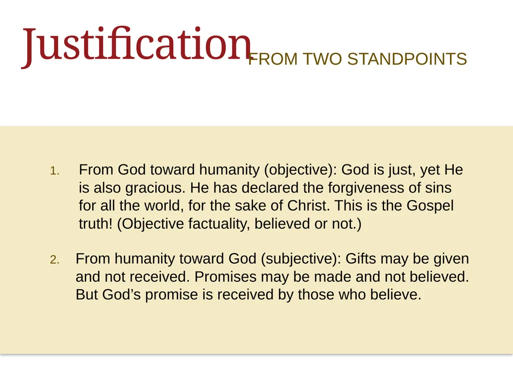 ALL ABOUT Jesus & Justification Jesus WEEK ONE - slide 43 of 57