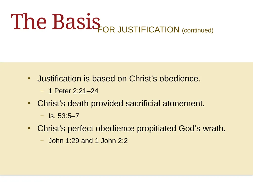 ALL ABOUT Jesus & Justification Jesus WEEK ONE - slide 40 of 57