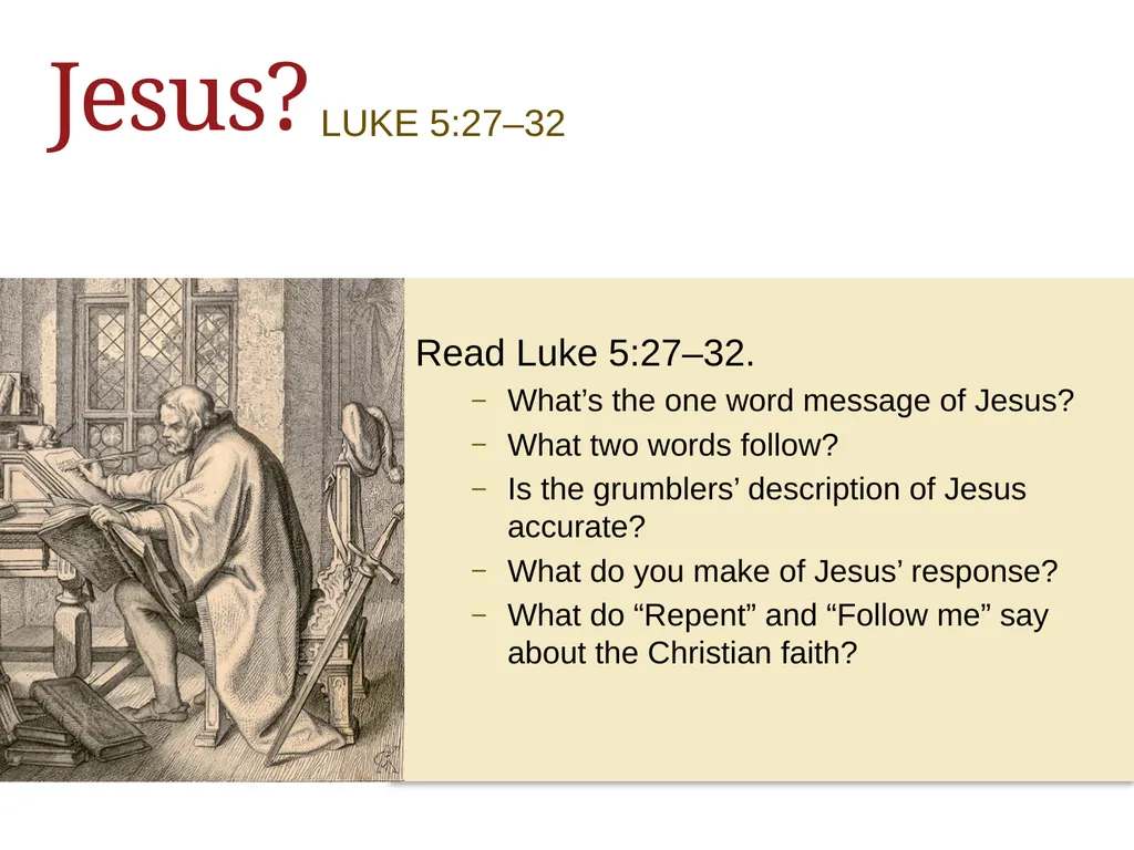 ALL ABOUT Jesus & Justification Jesus WEEK ONE - slide 13 of 57