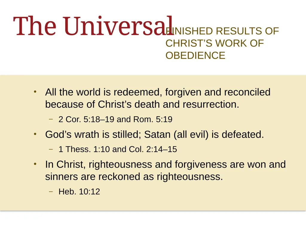 ALL ABOUT Jesus & Justification Jesus WEEK ONE - slide 41 of 57