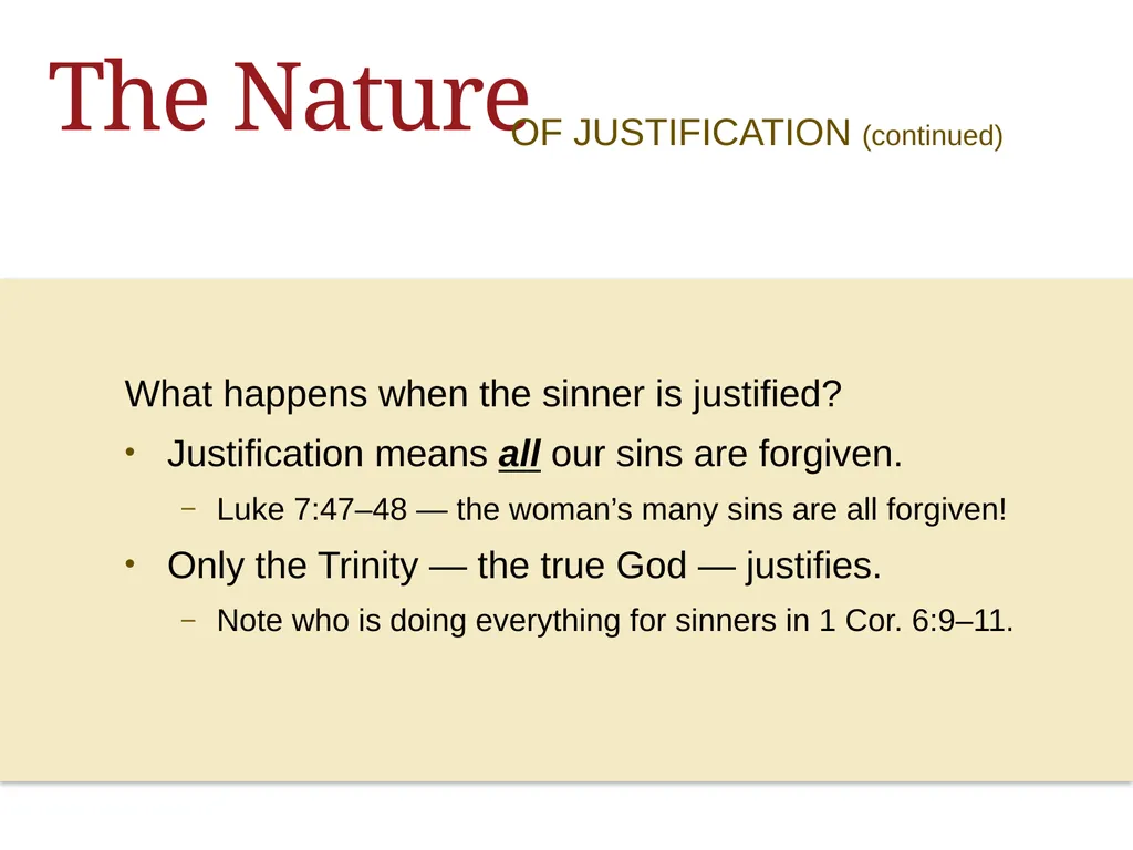 ALL ABOUT Jesus & Justification Jesus WEEK ONE - slide 33 of 57