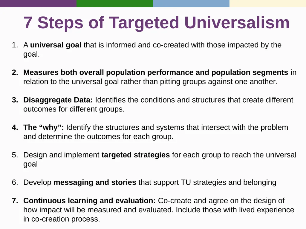 Targeted Universalism Washington State Office of - slide 10 of 42