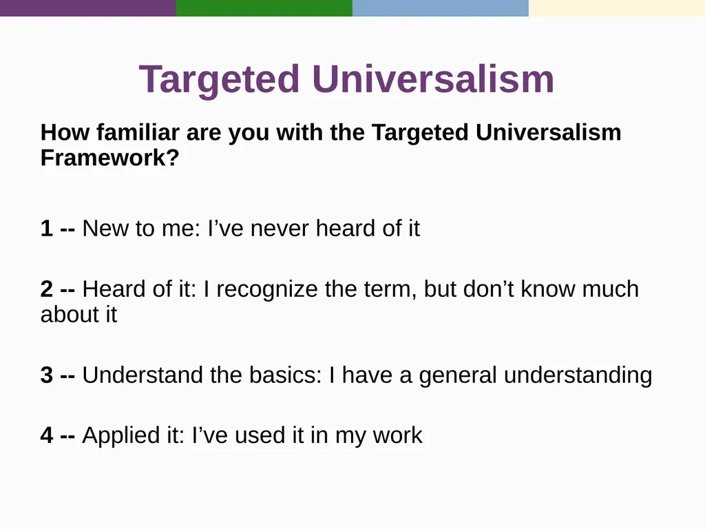 Targeted Universalism Washington State Office of - slide 5 of 42