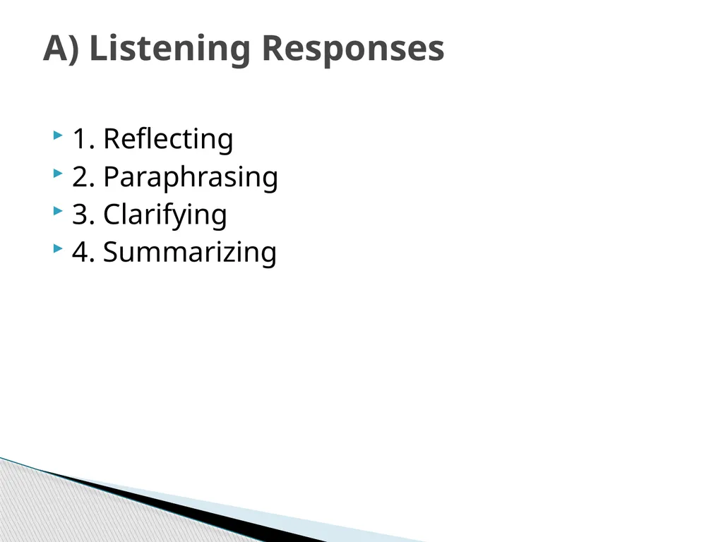 Therapeutic Communication Establishing a - slide 6 of 35
