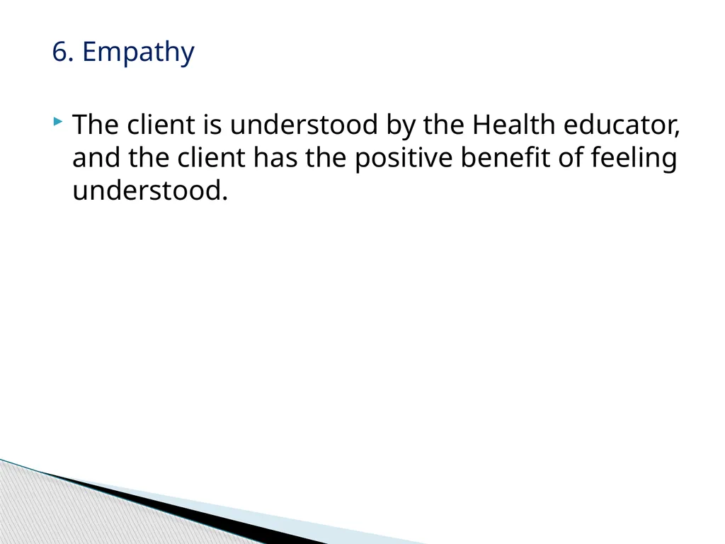Therapeutic Communication Establishing a - slide 35 of 35