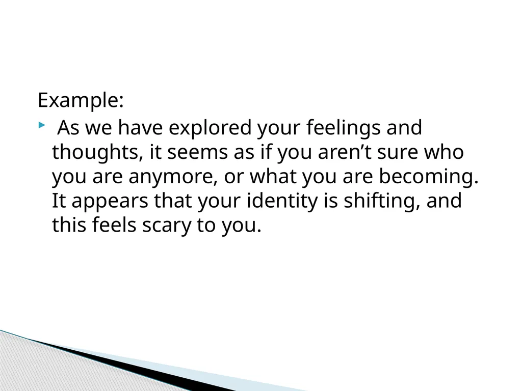 Therapeutic Communication Establishing a - slide 13 of 35