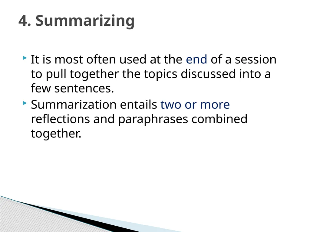 Therapeutic Communication Establishing a - slide 12 of 35
