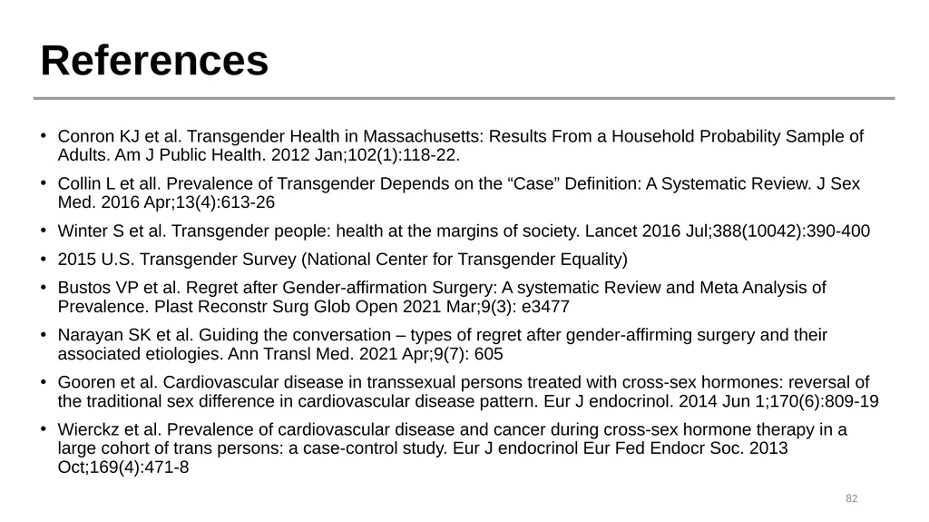 Caring for Transgender and Gender Diverse Patients - slide 81 of 83