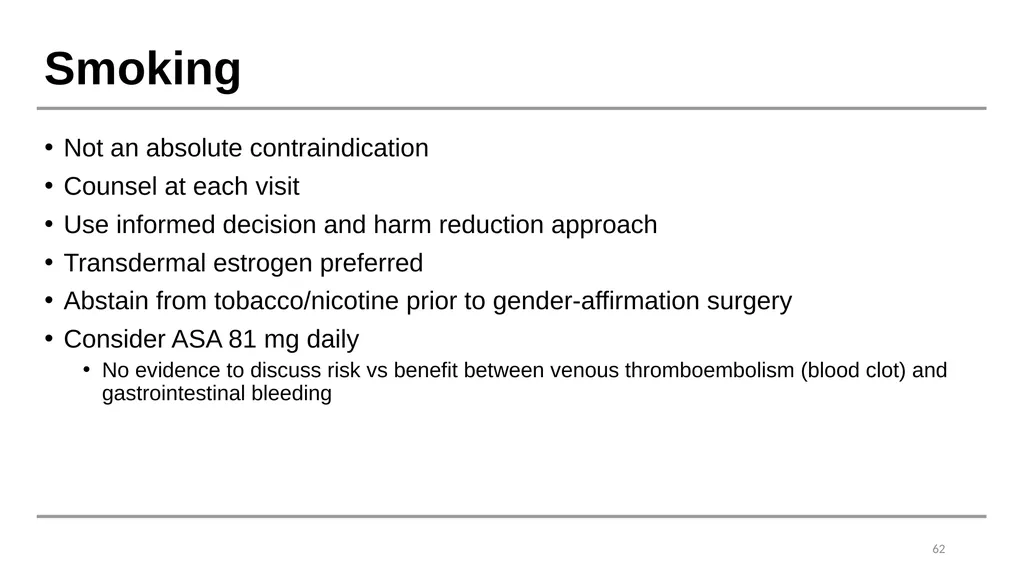 Caring for Transgender and Gender Diverse Patients - slide 61 of 83