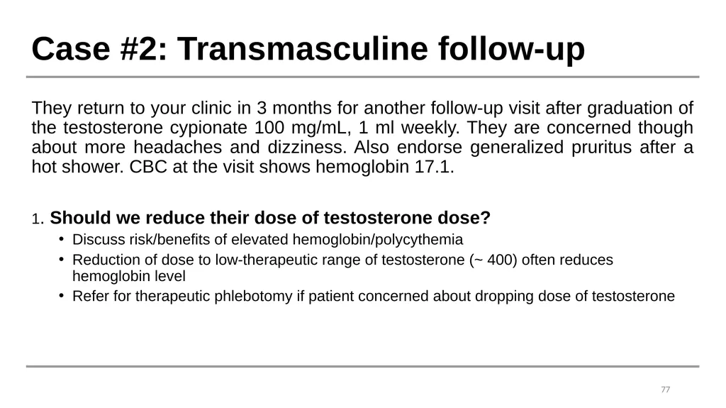 Caring for Transgender and Gender Diverse Patients - slide 76 of 83