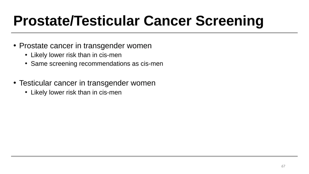 Caring for Transgender and Gender Diverse Patients - slide 66 of 83