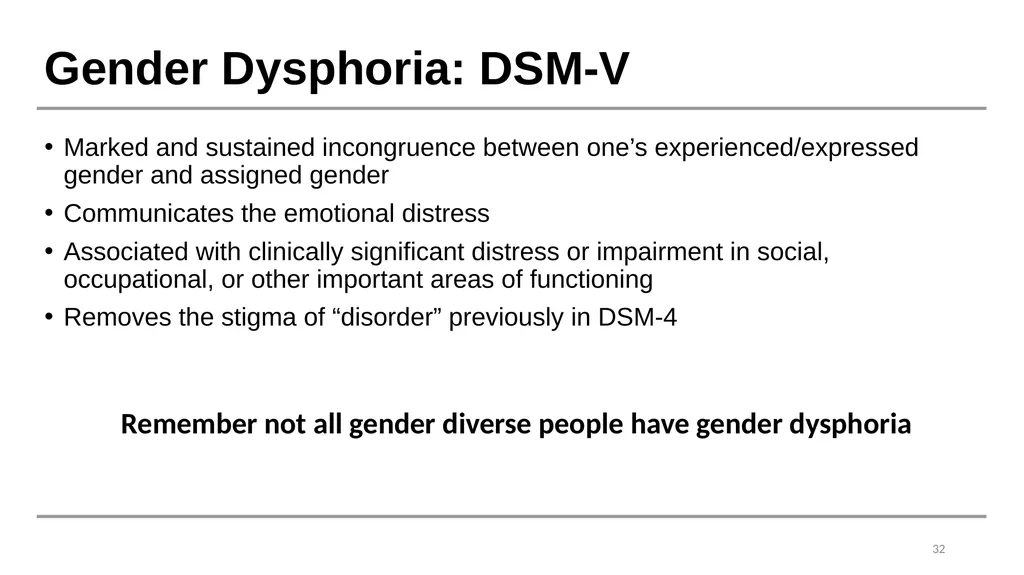 Caring for Transgender and Gender Diverse Patients - slide 31 of 83