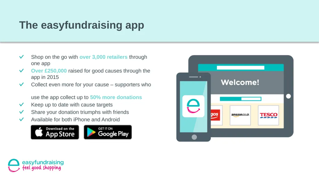An introduction to easyfundraising An introduction - slide 6 of 8