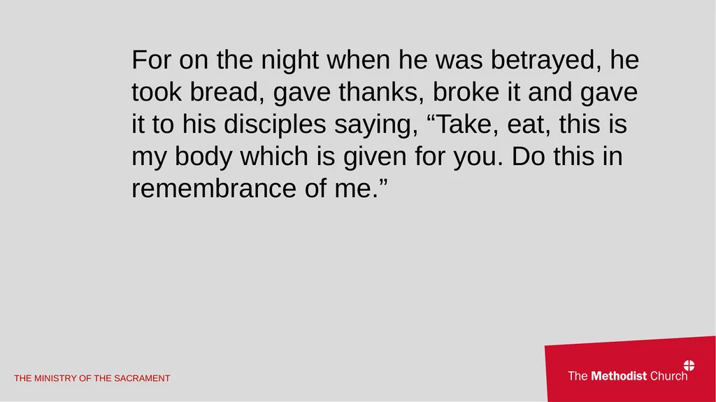 A Second Additional Order of Holy Communion for - slide 30 of 47