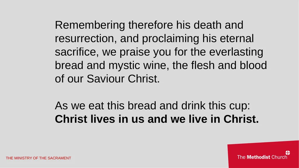 A Second Additional Order of Holy Communion for - slide 32 of 47