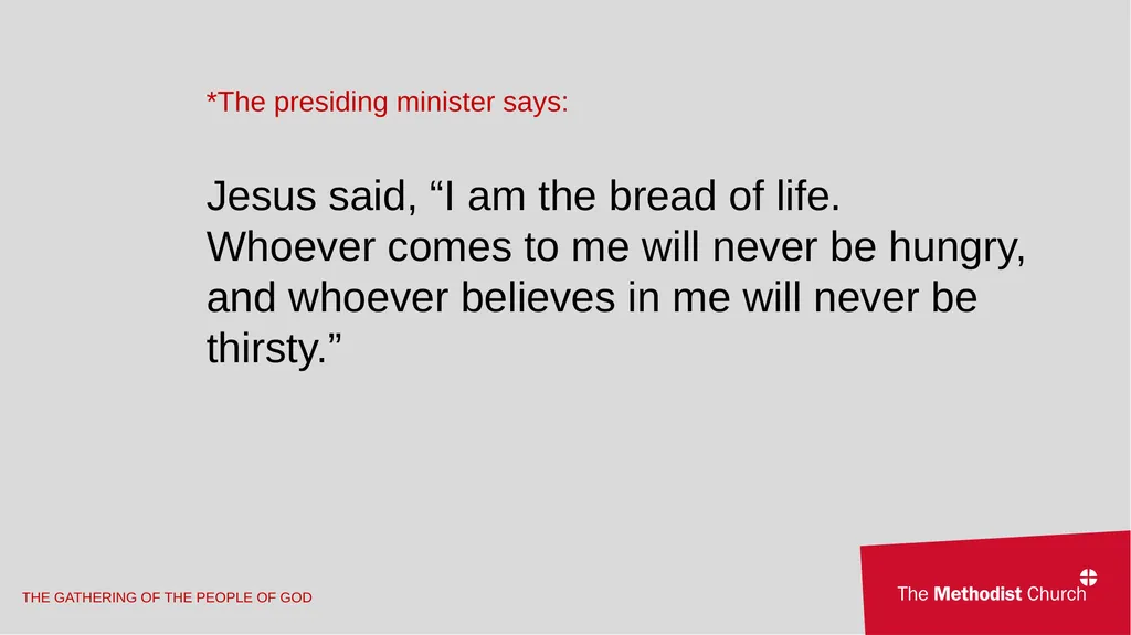 A Second Additional Order of Holy Communion for - slide 4 of 47