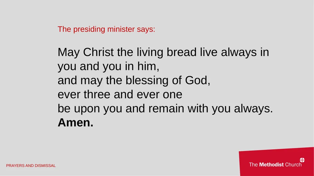 A Second Additional Order of Holy Communion for - slide 45 of 47