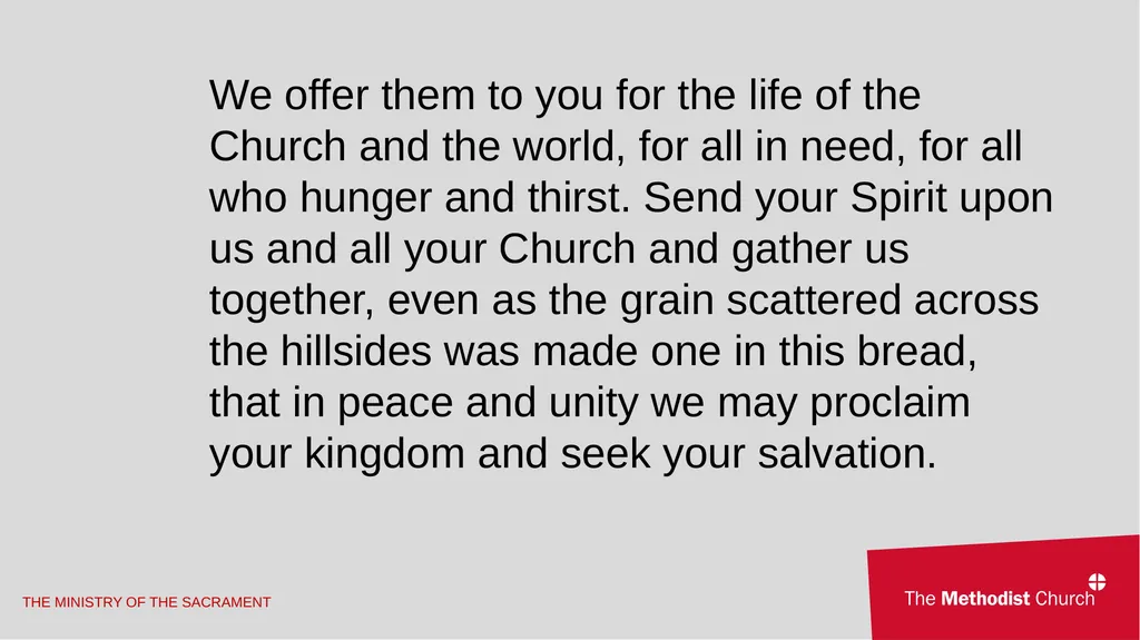 A Second Additional Order of Holy Communion for - slide 33 of 47