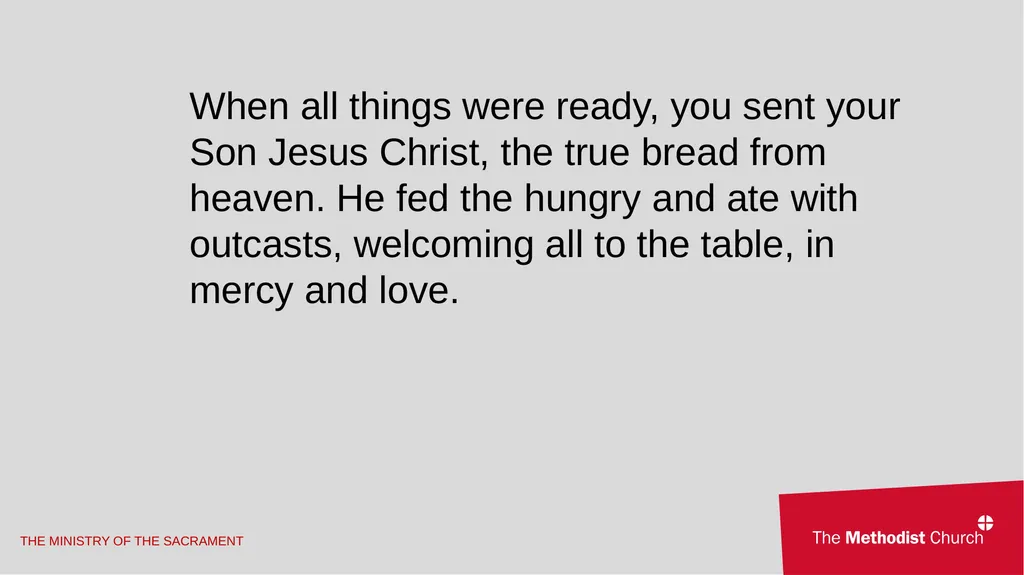 A Second Additional Order of Holy Communion for - slide 25 of 47