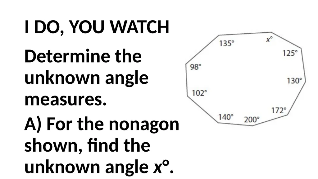 10/26 WORKBOOK WARM UP Exploring Interior Angles - slide 9 of 19