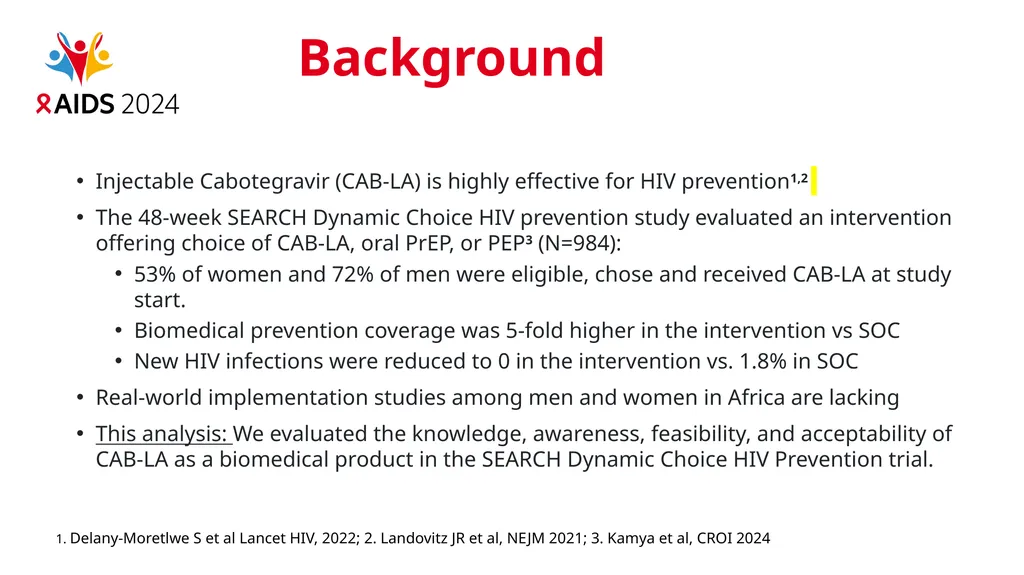 Knowledge, awareness, feasibility, and - slide 3 of 23